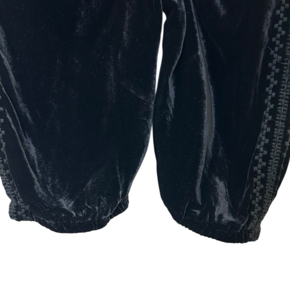 Johnny Was - Women’s Velvet Jogger Pants, Boho, Embroidered - Black, X-Large - Picture 15 of 17